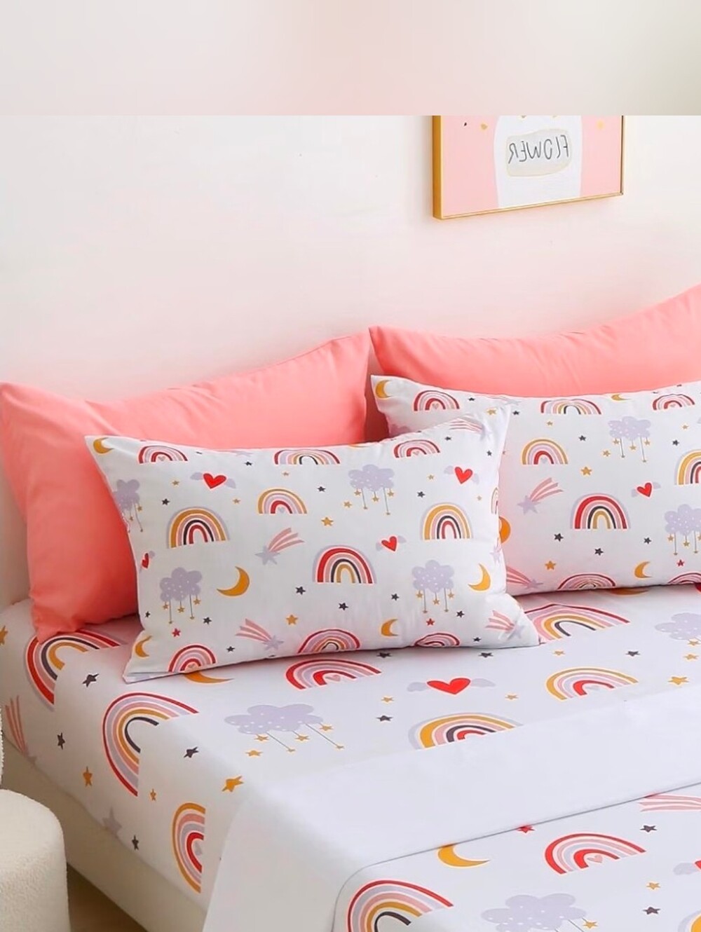 Cute 4 Piece Queen Bed Sheet Set For Girls/Teens | NEW WITH TAGS |